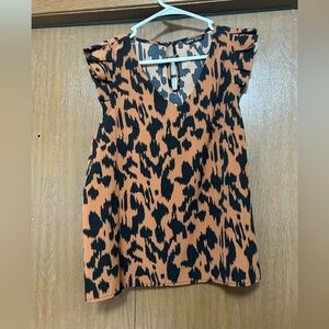 Ruffle sleeve blouse